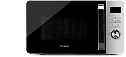 Taurus Fastwave 23L Digital - Microonde Digitale 23 L, 800 W/Grill 900 W, Modalità Eco, Acciaio Inossidabile
