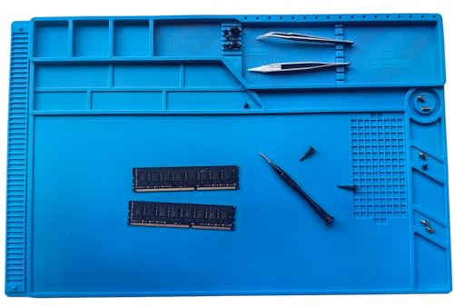 55 * 35CM Antistatische Silikon-Fußmatte, 500℃ hitzebeständig, für Lötkolben, Reparatur von Telefon und Computer, BGA Schweißen, Matratze und Gummi, hohe Temperaturen(Größer)