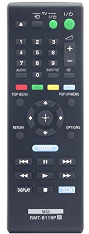 VINABTY RMT-B119P Fernbedienung Ersetzen für Sony BLU-RAY BD-Player BDPS4100 BDP-S390 BDP-S1100 BDP-S590 BDP-S5100 BDP-S3100 BDP-S190 BDP-S490 BDP-S4100