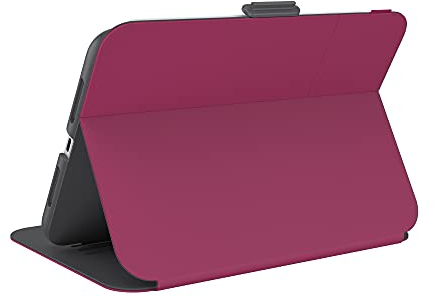 Speck Products Balance Folio Étui et Support pour iPad Mini (2021) Rouge/Gris Ardoise