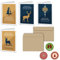 Urdays Weihnachtskarten 20er Set mit Umschlägen Klappkarten für Weihnachtsgrüße 20 Stück – Frohe Weihnachten Retro 2 Design