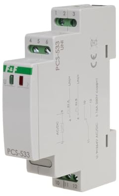 Zeitrelais 0,1sek-24h 9-265V AC/DC 1Z/1R mit NFC Multifunktion programmierbar PCS-533 f&f 5908312599388