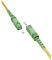 goobay 59637 - Cable de fibra óptica (FTTH), monomodo (OS2) Simplex/SC APC (8°) macho a SC-APC (8°) macho/cable óptico / 0,5 metros