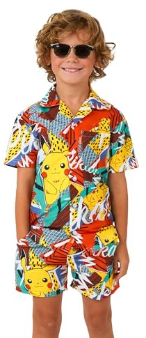 OppoSuits Sommer-Set für Kinder - 2-teiliges Strandbekleidungs-Set - passendes Hemd und Shorts