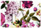 40 x 60 cm Fußmatte Innenbereich Teppiche für Wohnzimmer, lila Blume rosa Rose, Teppich Fußmatte Schlafzimmer Teppich Bodenteppich