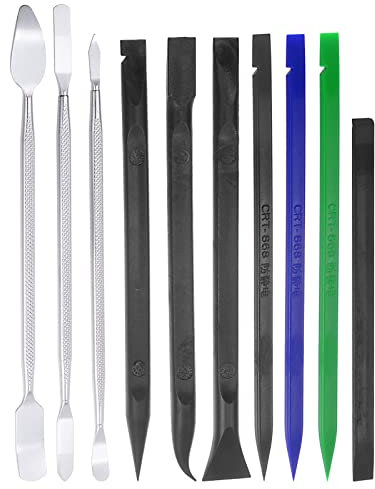 sourcing map 10in1 Set Elektronik Reparatur Werkzeug Kit Plastik Brechstange Demontieren Abnehmen Set für Bildschirm Kleber Entfernung