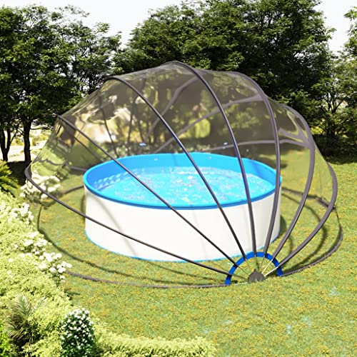Domo de piscina 550 x 275 cm, material del artículo: PVC, fibra de vidrio