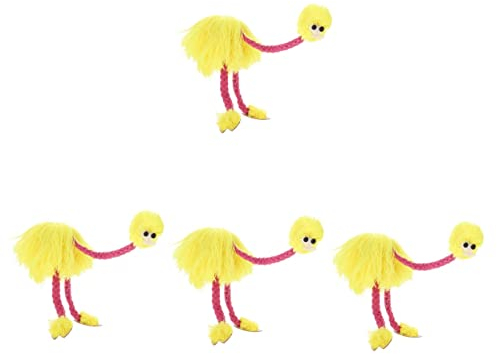 ABOOFAN 4 Straußenmarionette Kidcraft-Spielset -Puzzlespielzeug Für Erwachsene Marinette- Marionette Plüsch Kindermarionettenspielzeug Kiefernplüschtiere