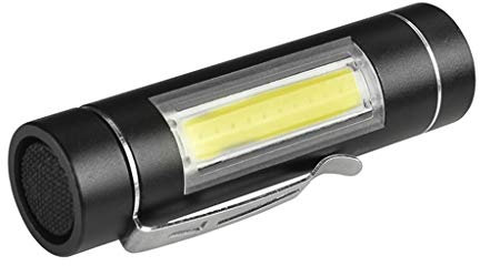 Taschenlampe Taschenlampen XPE 1 Light Pouch Fackel Clip-Modi Blendung von 14500 / AA-Taschenlampen COB-Taschenlampen Taschenlampen Led Taschenlampe (Black, One Size)