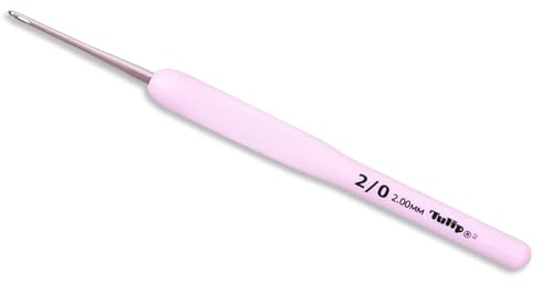 Frida's Wollhaus Tulip Etimo Rose Häkelnadel Komfortgriff glatte Hakenspitze griffig 11 Größen (2,0 mm)