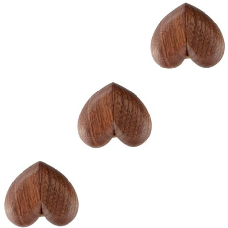 PACKOVE 3 Stk Ringaufbewahrungsbox aus Holz Holzring Jahrgang rustikal Schmuck verlobungsring box Ringbox für Verlobung Ohrringe Ring Vitrine Fingerring Etui Lagerung Verpackung Container