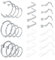 LAURITAMI Nasenpiercing Stecker Spirale Nasenstecker L Förmig Schraube Set 20G Edelstahl Nasensring Nostril Piercing Silber Diamant