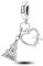 NARMO Liebe in Paris Charms 925 Sterling Silber Dangle Charm Der Paris Tower Charm für Armbänder