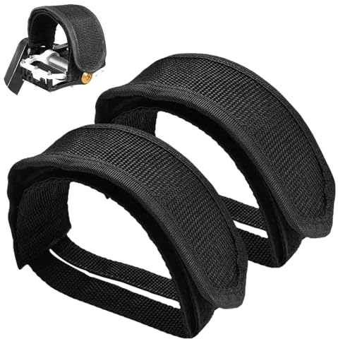 2 Stücke Universal-Fahrrad Pedale Gurt, Pedale Fahrrad rutschfest, Pedalriemen, Nylon-Fahrradpedalgurt, Zehenklemmengurte, Selbstklebende Fahrradpedalgurt, Geeignet für Pedale Fahrrad, Road Bike