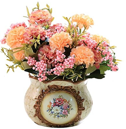 Plantes artificielles en Pot Fleurs artificielles Fleuriste Artificiel Maison Chambre Fête de Mariage Fausse décoration Florale 7,9 Pouces Décor en Pot
