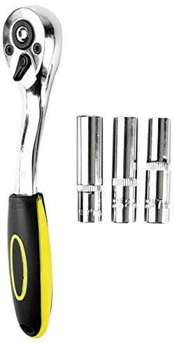 UYUME Adjustable Wrench,3x 7/8/9mm Extruder Nozzle Hexagon Sleeve Brushing + 1x Wrench Tool Removal Kit Set for 3D Printer Professional Shifter Spanner