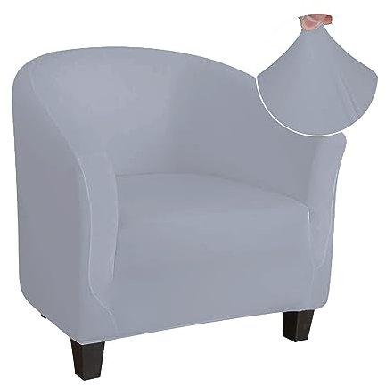 Mswborml Modern Hussen für Clubsessel Cocktailsessel Ohne Armlehne, Stretch Sesselbezug Clubsessel Sesselschoner Elastisch Sesselüberwurf Clubsessel Husse Elastisch, C