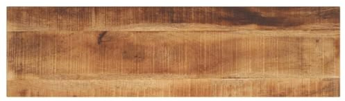 vidaXL Tischplatte, Holzplatte für Esstisch Couchtisch, Massivholzplatte Rustikales Design, Ersatztischplatte, 100x20x2,5cm Rechteckig Raues Massivholz Mango
