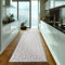 Carpetsale24 In- & Outdoor Teppich Läufer 80x250 cm – Wetterfest & Pflegeleicht – Creme Teppich mit Labyrinth Boho Design & 3D Hoch-Tief-Effekt – Für Küche, Terrasse, Balkon, Flur & Schlafzimmer