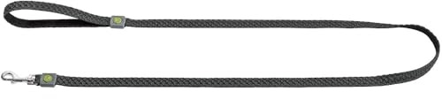 HUNTER Hundeführleine Hilo, Farbe: anthrazit, mit Handschlaufe, leichtes 3D-Mesh-Material, schnelltrocknend, witterungsbeständig, pflegeleicht, ideal für City & Training, Größe: 15/140 cm