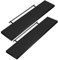Casaria® 2X Wandregal Holz Schwarz Hängeregal mit Halterung 15kg Tragkraft Küche Wohnzimmer Flur Regal Schweberegal Bücherregal Holzregal Matt 70cm