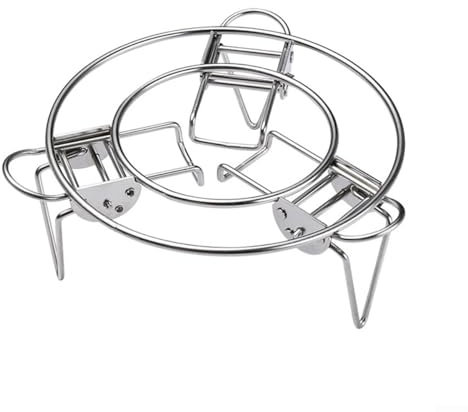 Stainless Steel Steamer Rack with Foldable Feet for Instant For Pots and Pressure Cookers