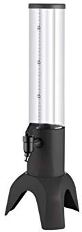 Beer Tower Dispenser Cylindrical beverage dispenser, Beer Dispenser with Clear scale, Faucet and Ice Tube, 1.5L/ 3L Beer Juice Wine Drink Tower Beverage Tower Dispenser (With Ice Tube 3L)