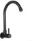 Grifo de cocina negro montado en la pared con purificador de agua integrado, grifo de agua fría de una sola palanca, burbujeador de ahorro de energía para familias