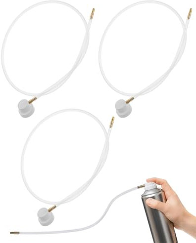 TPZORJX Lot de 3 buses d'aérosol, 4,5 mm, rallonge pour bombes aérosols avec tige mâle, liquide, film de buse de voiture, outils de peinture et équipement, tiges de peinture,60 cm