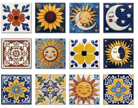 ViibXfans 6X6 in Tile Decals Stick on Backsplash for Kitchen Wall,12Pcs