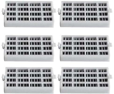 ZUADZAFC Filtro Aria A74X 6 Pezzi, Compatibile con Whirlpool, Parti del Filtro Aria for Frigorifero W10311524