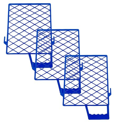 Grilles de Peinture,Égouttoir à Peinture,Grille Peinture pour Rouleau, Grille de Grattoir,Grilles D'essorage en Plastique,Pour les projets de construction et la peinture en extérieur,Bleu,3 pièces