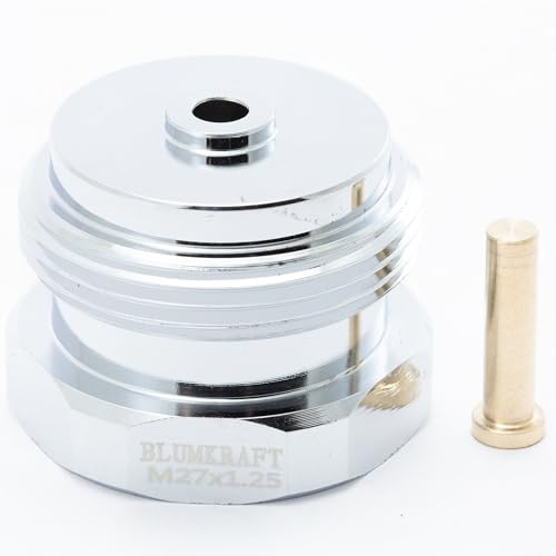 BLUMKRAFT Adapter Metall Heizkörper kompatibel mit M27 x1.25 SERSEG auf M30 x 1.5 für Thermostat/Thermostatkopf M30x1.5