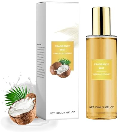 Parfüm Kokosnuss Duftnebel, Erfrischendes Parfümspray, Vanille Coconut Bodyspray, Kokos Parfum, Coconut Fragrance Mist, Langanhaltender Duft, Elegant und Selbstbewusst (1PC, 100ml)
