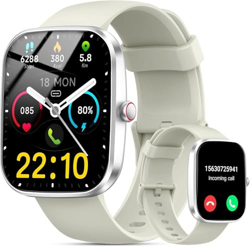 Reloj Inteligente Hombre Mujer, 1,91 HD, Llamadas Bluetooth, IP68, 300mAh | Smartwatch deportivo con 100+ modos, pulsómetro, SpO2, monitor de sueño, música, 100+ esferas, cámara remota, alarma y clima