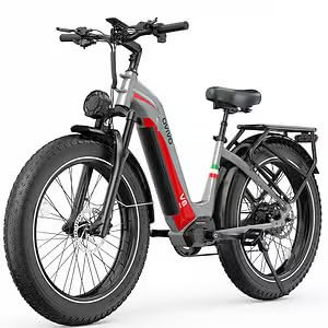 COASTA E Bike Klapprad, E-Bike 48V 20Ah Akku bis,250W Motor,Reichweite 160KM/ 25KM/H,20 * 4.0 Reifen Aluminium Ebike, Elektrofahrrad E Fahrrad Herren Damen All-Terrain Citybike EBike für Erwachsene