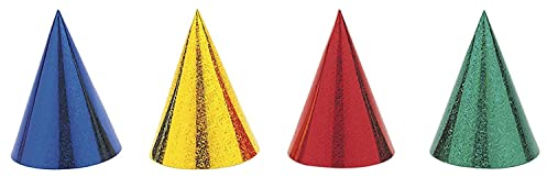 Partyhüte - farbig sortiert - 8er-Pack