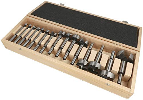 Heller Tools 396 Universal Forstnerbohrer, für Sacklochbohrungen, Set 15-teilig Ø 10-50 mm, holzbohrer 10-50mm, forstnerbohrer 10-50mm, holzbohrer set