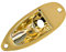 Stratocaster Compatible Jack Plate - Gold