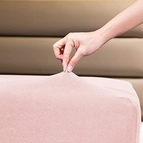 Family Bedding 100 Percent Cotton Jersey Super King Bed Sheet, 180 cm x 200 cm, Pink