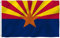 Anley Fly Breeze 3x5 Fuß Arizona State Polyester Flagge - Lebendige Farbe und UV-beständig - Canvas Header und doppelt genäht - Arizona AZ State Flags mit Messingösen 3 X 5 Ft