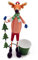 Gall&Zick Blumentopf Pflanztopf Übertopf Topf Figur Weihnachten Elch Schneemann Dekoration (Elch)