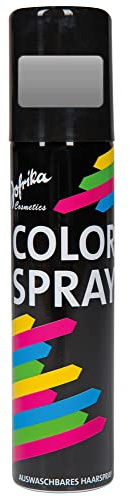 Jofrika 706112 Color Spray, farbiges Haarspray mit intensiver Deckkraft, einfach auswaschbar, grau (100 ml Dose)