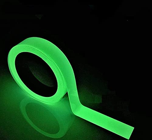 Reastar Fluoreszierendes Klebeband 5 m x 20 mm, Leuchtband, Markierungsband, Phosphorband, leuchtendes wasserdichtes Leuchtband, Warnband, Bühnenbedarf