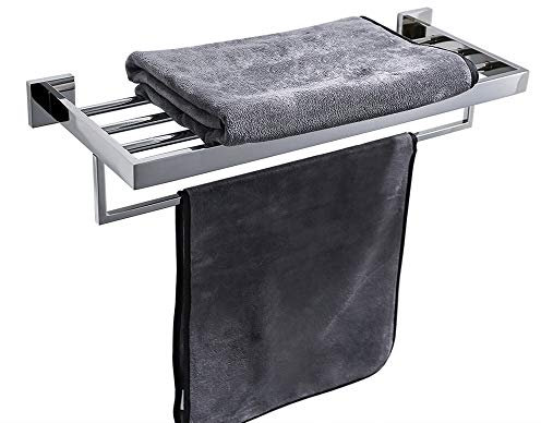 Turs 20-Inch bagno asciugamano armadio dati deposito organizzatore ometto cucina Mensole per asciugamani SUS 304 Acciaio inossidabile, Lucidata, Q7008P-50CM