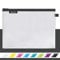 Leitz WOW Reise Zip-Beutel, durchsichtig, Ideal zur Organisation auf Reisen und im Handgepäck, Kosmetiktasche, Groß, 30 x 23 cm, Schwarz, 40260095