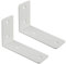 SAYAYO Regalwinkel Weiss Regalhalterung Winkel Regal Edelstahl 90 Grad Multifunktionale Metallwinkel für Holzregale, Hölzern Möbel, 2 Stück Regalträger Weiß 125x85