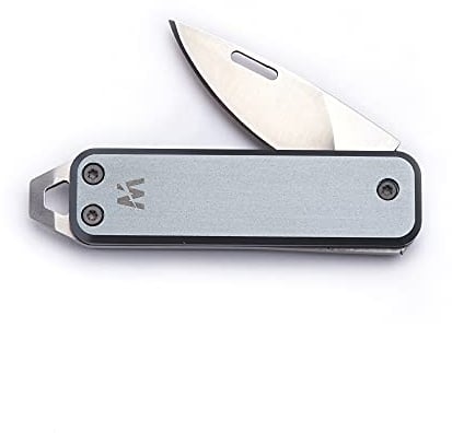 Whitby Pocket Knife, 1.75 Survival Stainless Steel Folding Knives UK Legal Sprint Titanium Grey Finish, Stylish High Performance, Non Locking EDC Blade, Portable for Camping Hiking Backpacking