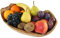 D.O.M.® Corbeille à fruits rustique en bois d'olivier naturel 5 tailles (longueur 37-41 cm)