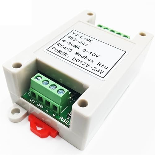 Module d'acquisition de quantité analogique 4 canaux 4-20MA 0-10V Communication RS485 Modbus RTU